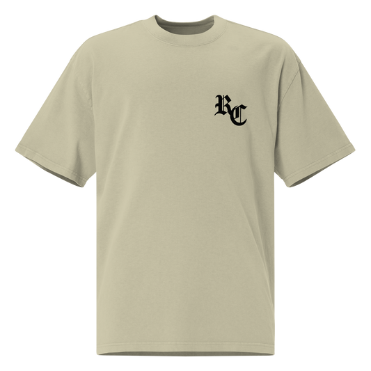 Faded Eucalyptus Ref' Crew Gothic Vault oversized 240g referee t-shirt for basketball officials — front view