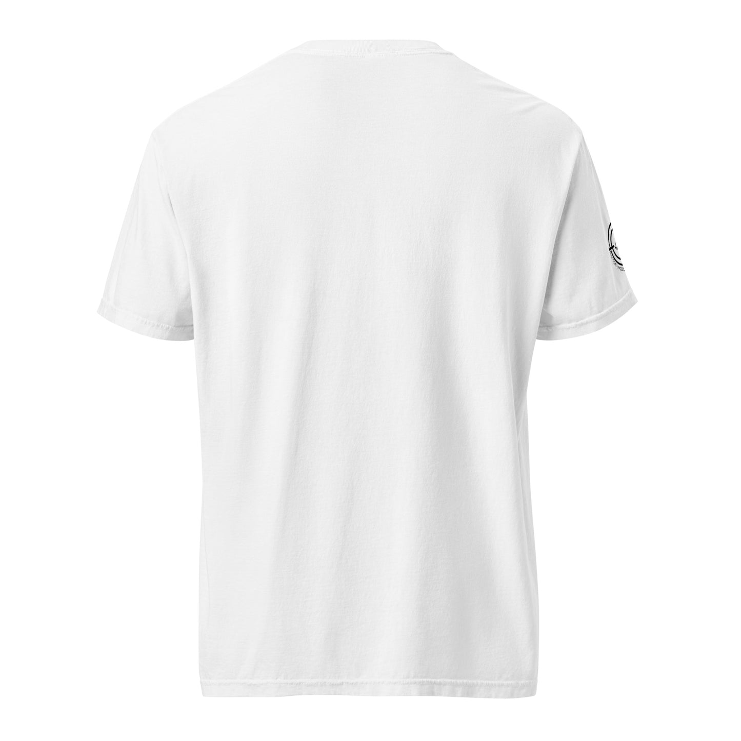 White Ref' Crew Coordinates tee, back view — garment-dyed heavyweight cotton, relaxed unisex fit